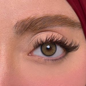 لنز چشم یونیک فصلی مدل LINARIA رنگ سبز عسلی دوردار