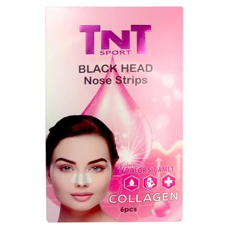 چسب‌ پاک کننده بینی تی ان تی اسپورت مدل COLLAGEN بسته 6عددی