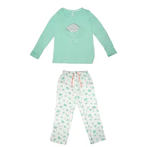 ست تی شرت و شلوار دخترانه لوپیلو مدل ابری