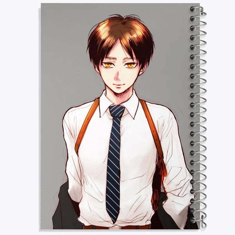 دفتر مشق 100 برگ خندالو طرح ارن یگر انیمه اتک آن تایتان Attack on Titan کد 18621