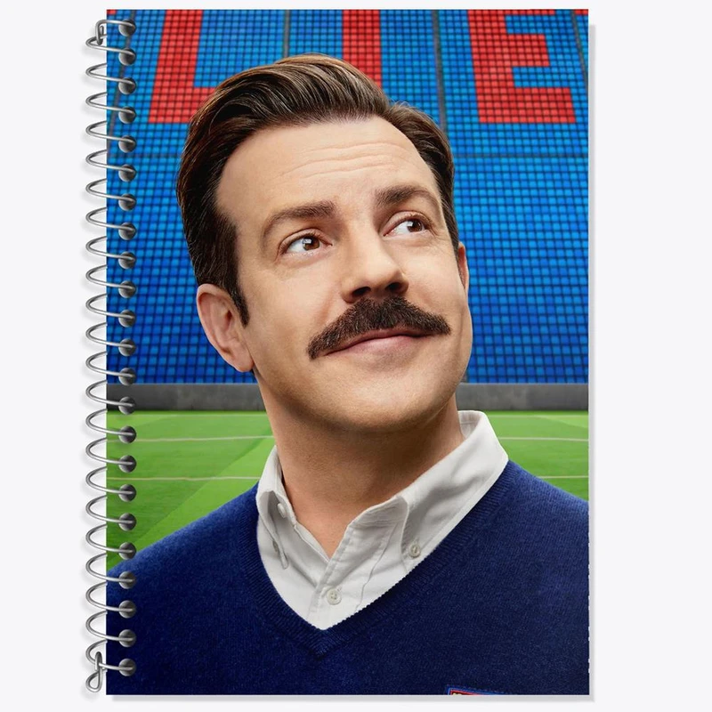 دفتر زبان 50 برگ خندالو مدل دو خط طرح سریال تد لاسو Ted Lasso کد 28479