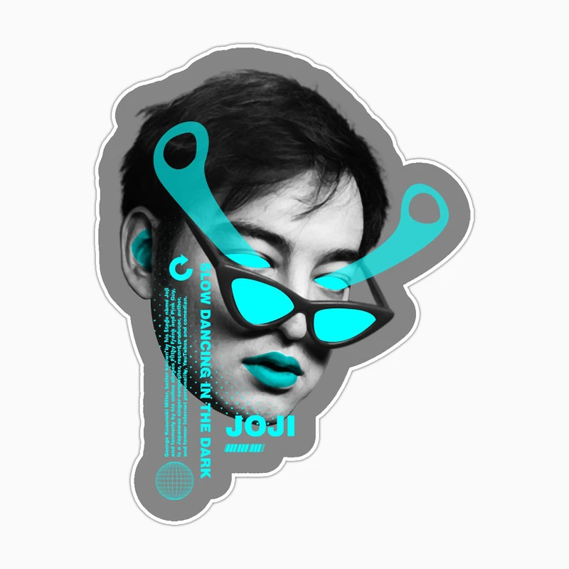 استیکر لپ تاپ و موبایل بووم طرح موزیسین مدل joji کد BM56