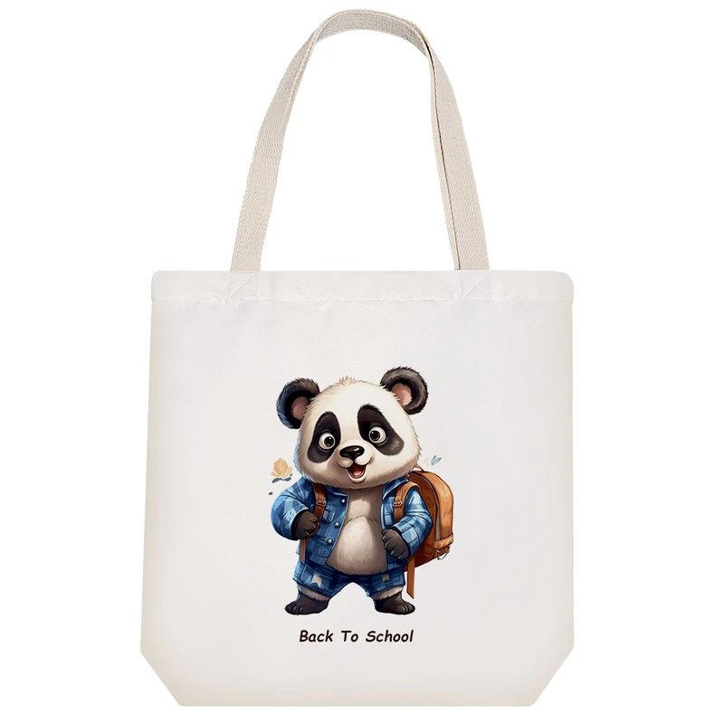 ساک خرید خندالو طرح پاندا و مدرسه کد H83