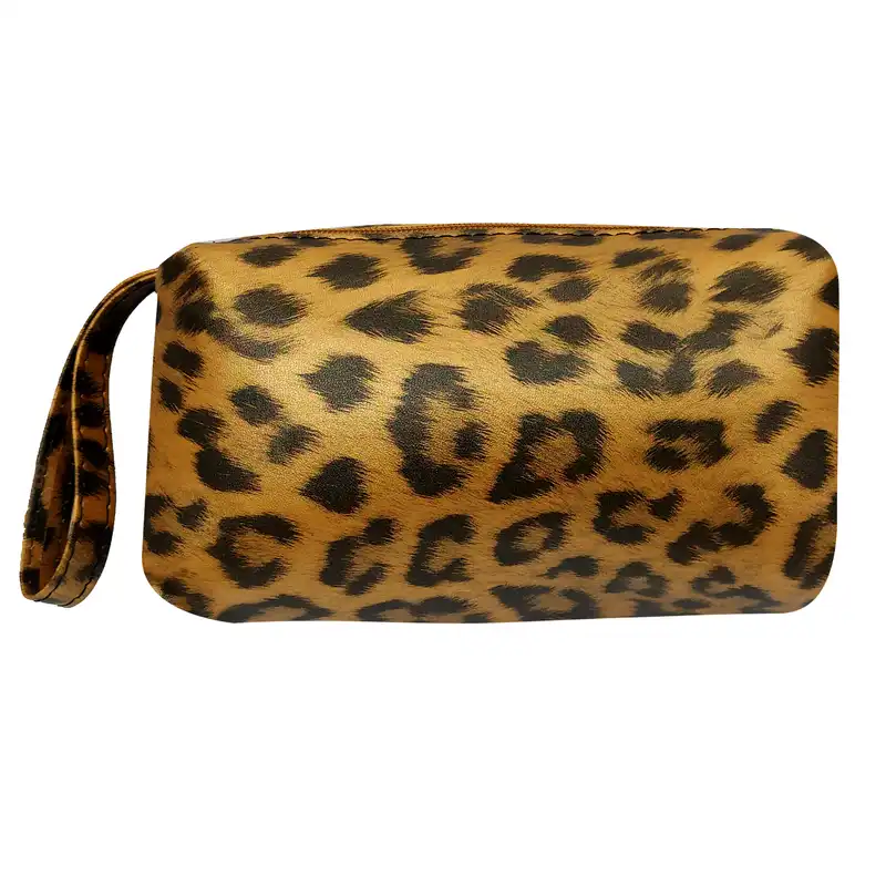 کیف لوازم آرایش زنانه سیی مدل پلنگی کد 1933