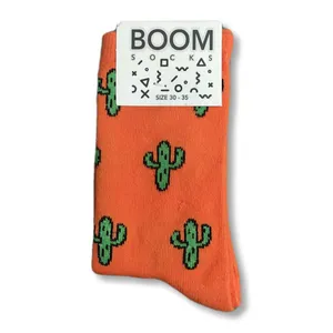 جوراب بچگانه مدل فانتزی کاکتوس