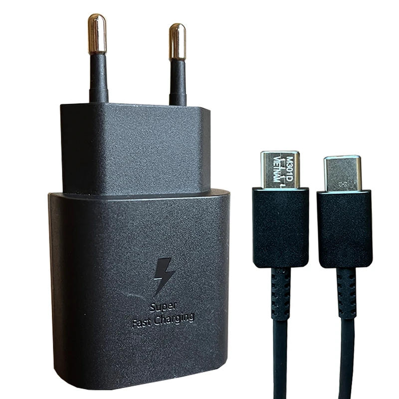 شارژر دیواری 20 وات توربو مدل Galaxy-A34 به همراه تبدیل USB-C