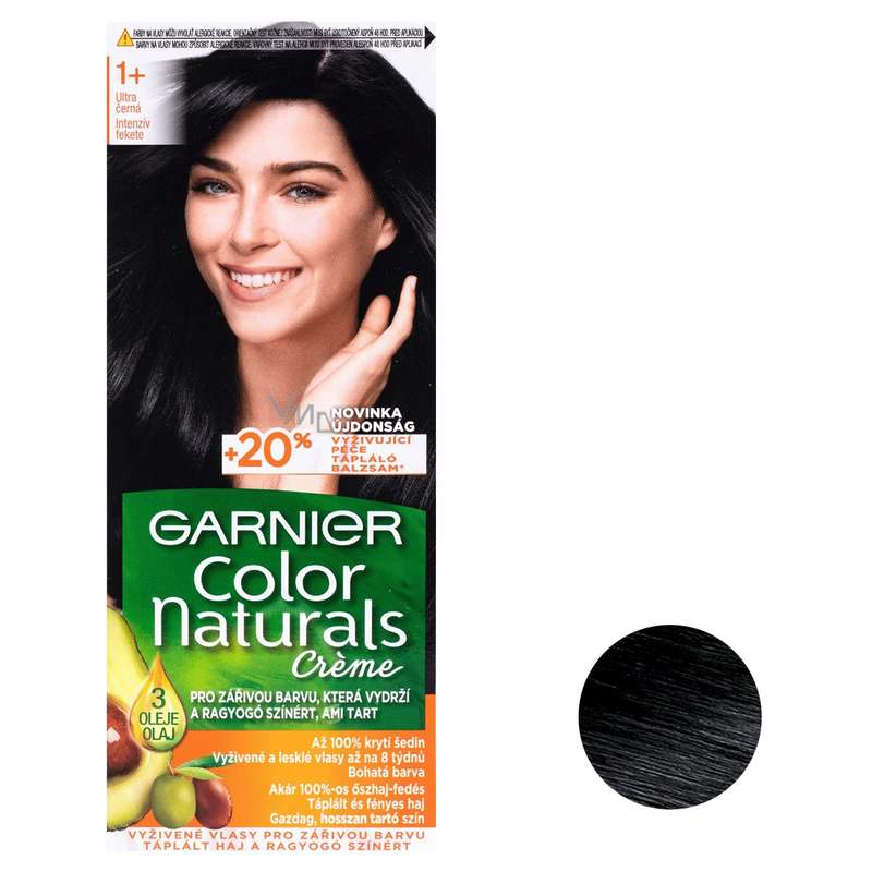 کیت رنگ مو گارنیه شماره +1 حجم 40 میلی لیتر رنگ مشکی 