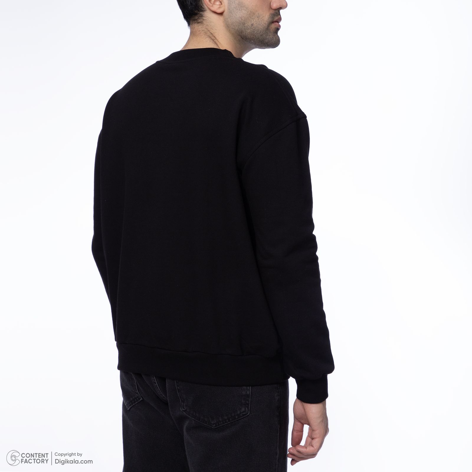 سویشرت مردانه سیکس زیرو ناین مدل 1000 رنگ مشکی -  - 5