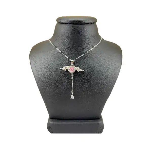 گردنبند نقره زنانه سواروسکی مدل بال فرشته مدل بال زدن فرشته کد 697452