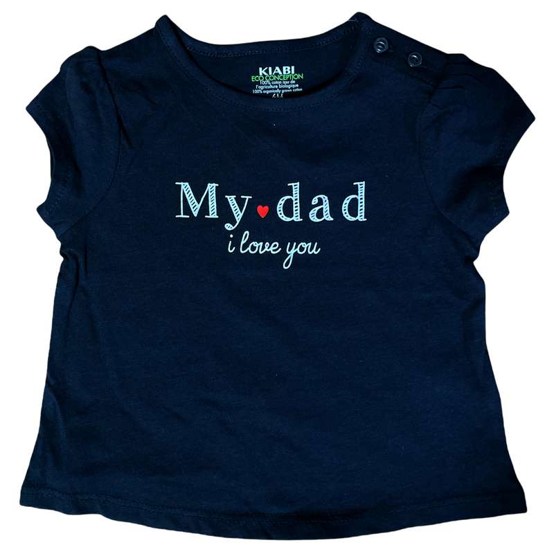 تی شرت آستین کوتاه نوزادی کیابی مدل 24626 my dad