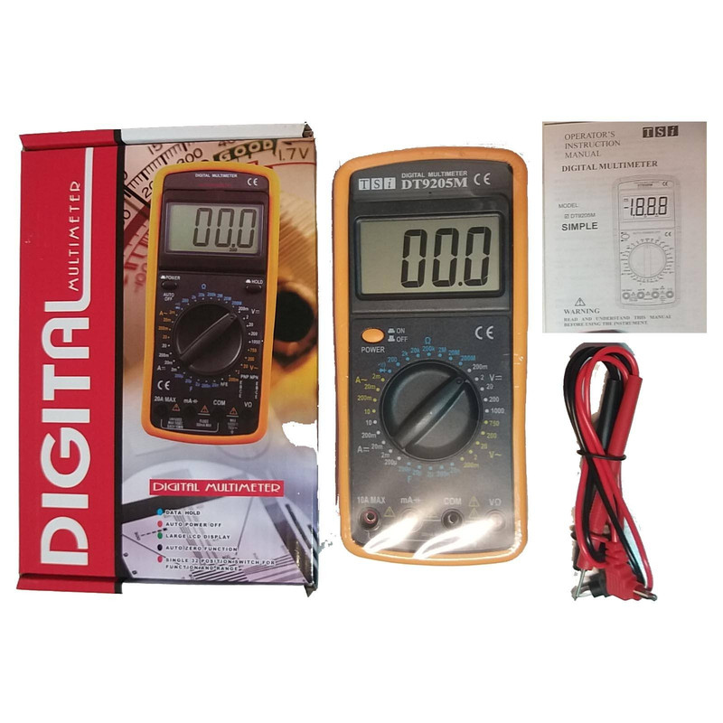 مولتی متر دیجیتال تی اس ای مدل 9205M مولتی متر دیجیتال تی اس ای مدل 9205M