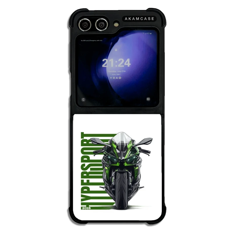 کاور آکام مدل AMC-WSGZFLIP5-MOTORCYCLE-19مناسب برای گوشی موبایل سامسونگ Galaxy Z Flip 5