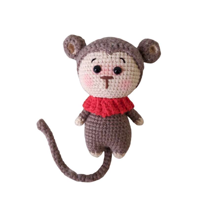 عروسک بافتنی مدل میمون کوچولو  کد 60232 