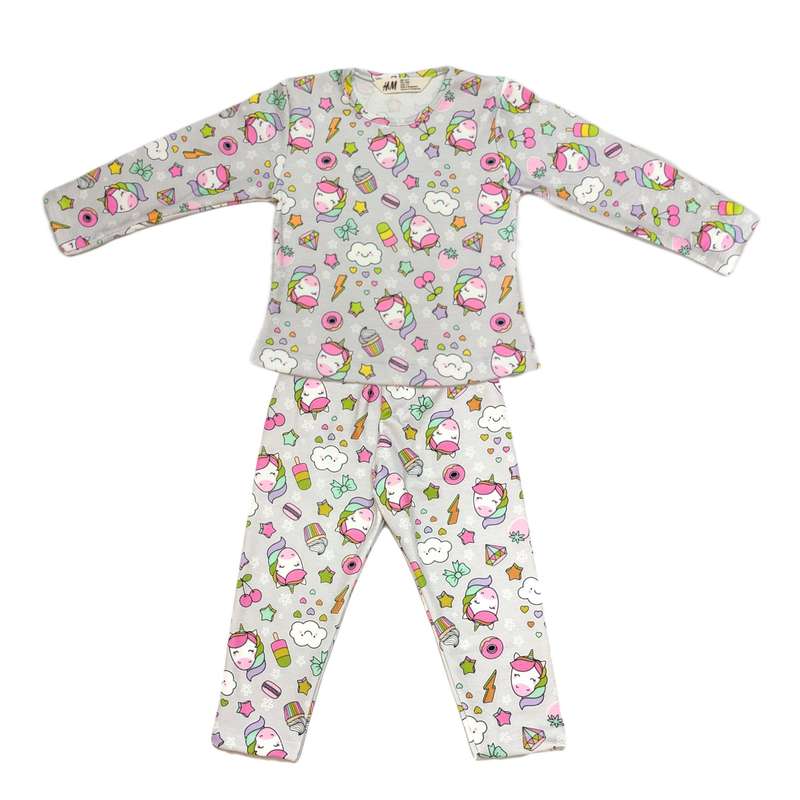 ست تی شرت و شلوار دخترانه اچ اند ام مدل 2226