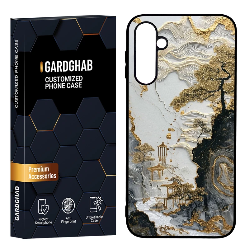   کاور گارد قاب مدل پشت گلس هنری مناسب برای گوشی موبایل سامسونگ Galaxy A24