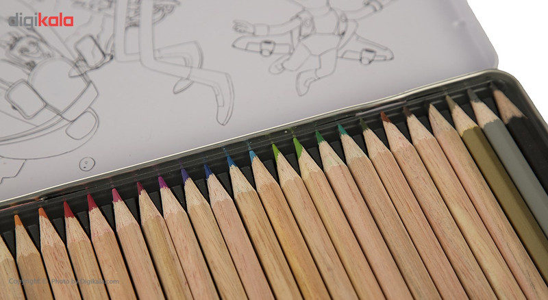 مداد رنگی 24+3 رنگ آریا مدل 3022