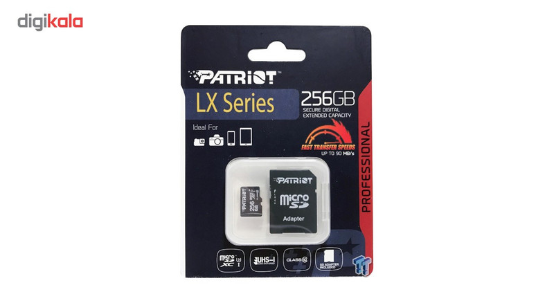 کارت حافظه میکرو اس دی پتریوت سری LX سرعت 48MB/s ظرفیت 32 گیگابایت همراه با آداپتور