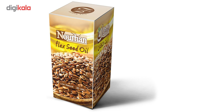 روغن دانه کتان نورهان حجم 30 میلی لیتر
