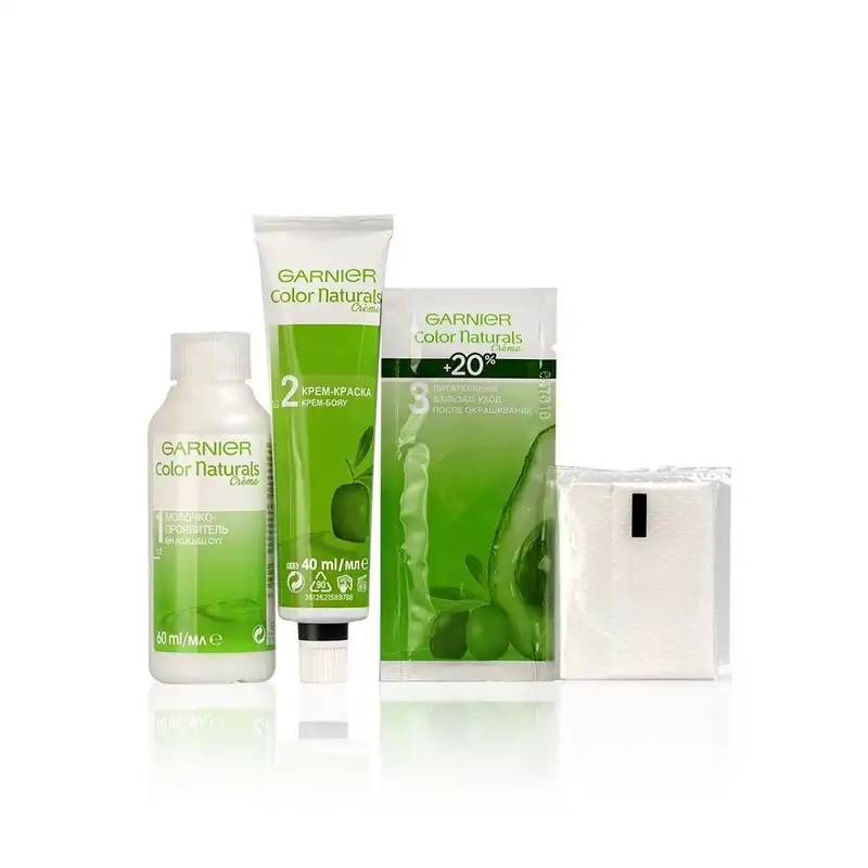 کیت رنگ مو گارنیه مدل Color Naturals شماره 1.0 حجم 40 میلی لیتر رنگ مشکی