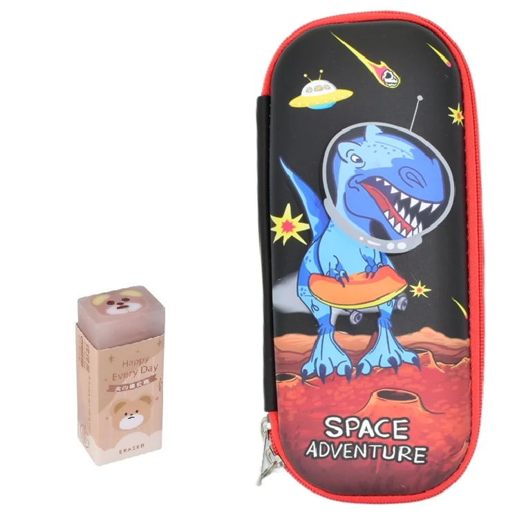 جامدادی مدل RT طرح دایناسور فضانورد کد 38906 به همراه پاک کن