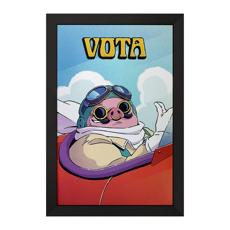 تابلو خندالو مدل انیمه پورکو روسو کد F87