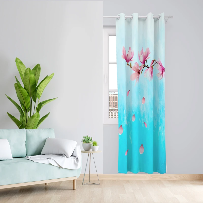 پرده طرح بهار مدل مخمل پانچی کد 1928 z سایز 140x200 سانتی متر