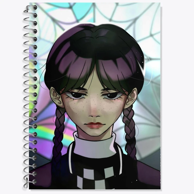 دفتر لغت 50 برگ خندالو مدل سریال ونزدی Wednesday کد 25203