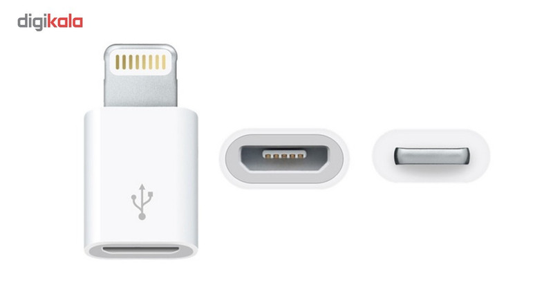 تبدیل micro USB به لایتنینگ مدل lightning adapter
