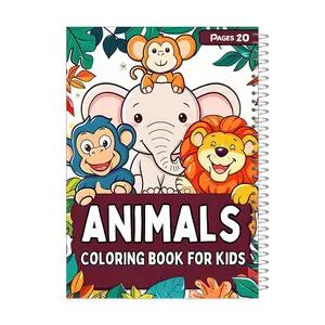 دفتر رنگ آمیزی 20 برگ آی چاپ مدل حیوانات کد 874