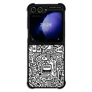 AKAM AMC-WSGZFLIP5-DOODLE15 Cover For Samsung Galaxy Z Flip 5