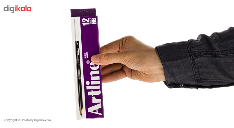 مداد مشکی آرت لاین مدل EP-HB/IL بسته 12 عددی