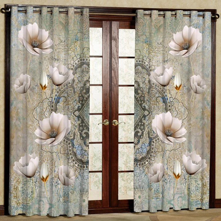 پرده پانچی مدل کد 5148 سایز 280x140 سانتی متر