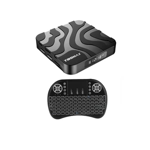 اندروید باکس مدل t95 max 4-64gb به همراه کیبورد i8