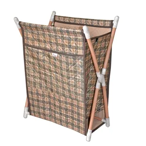 جعبه ارگانایزر هومتکس مدل سبد پایه دار ضربدری  سایز 4 کد H641