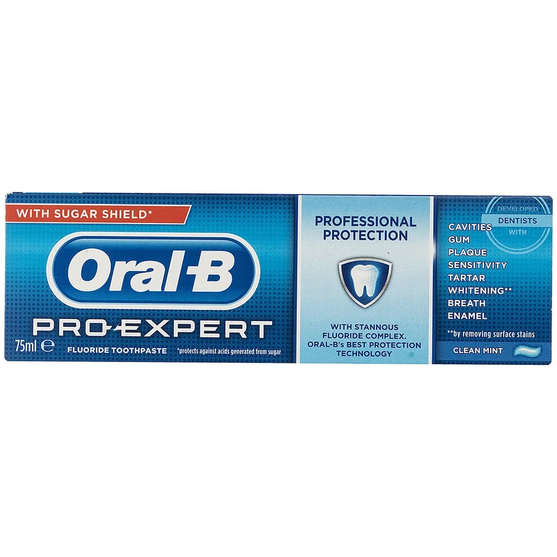 خمیر دندان اورال-بی سری Pro-Expert All Around Protection مدل Clean Mint حجم 75 میلی لیتر