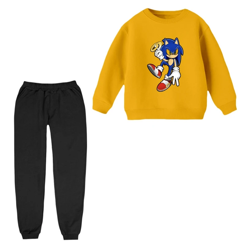 ست سویشرت و شلوار راحتی بچگانه مدل سونیک کد 03