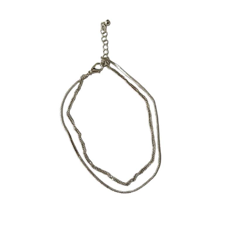 پابند زنانه اکسسورایز مدل دو لاین B1 پابند زنانه اکسسورایز مدل دو لاین B1