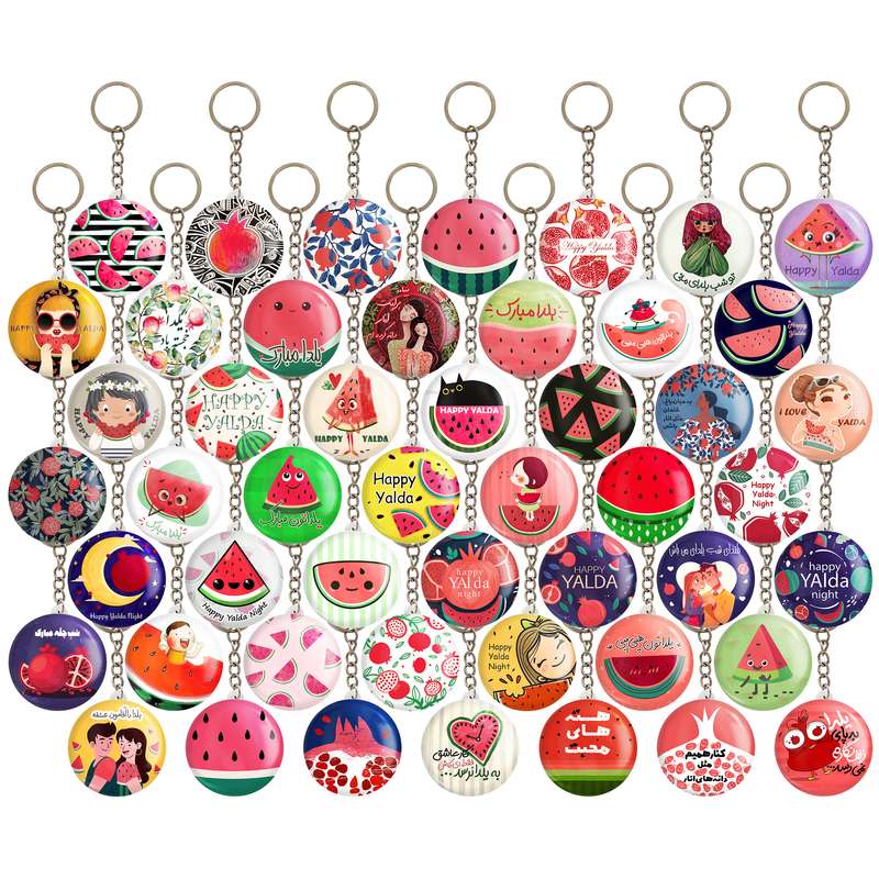 جاکلیدی خندالو مدل شب یلدا کد 46 بسته 49 عددی جاکلیدی خندالو مدل شب یلدا کد 46 بسته 49 عددی