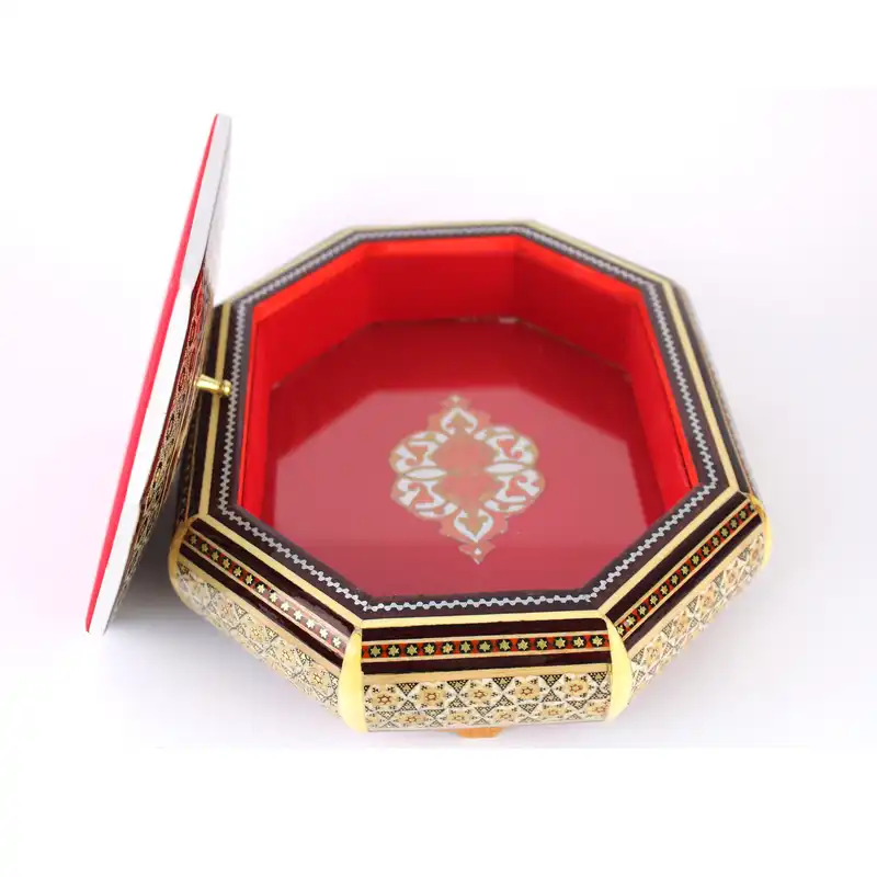 شکلات خوری خاتم کاری مدل ترنج