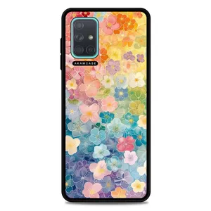 AKAM AMC-WSGA71-FLOWERS-27 Cover For Samsung Galaxy A71