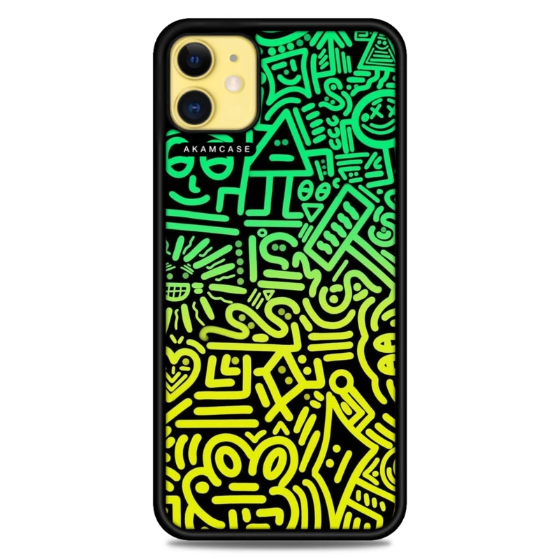 کاور آکام مدل AMC-WA11-DOODLE16 مناسب برای گوشی موبایل اپل iPhone 11