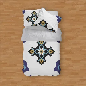 سرویس روتختی مدوپد طرح ترنج مدل png00012 یک نفره 4 تکه