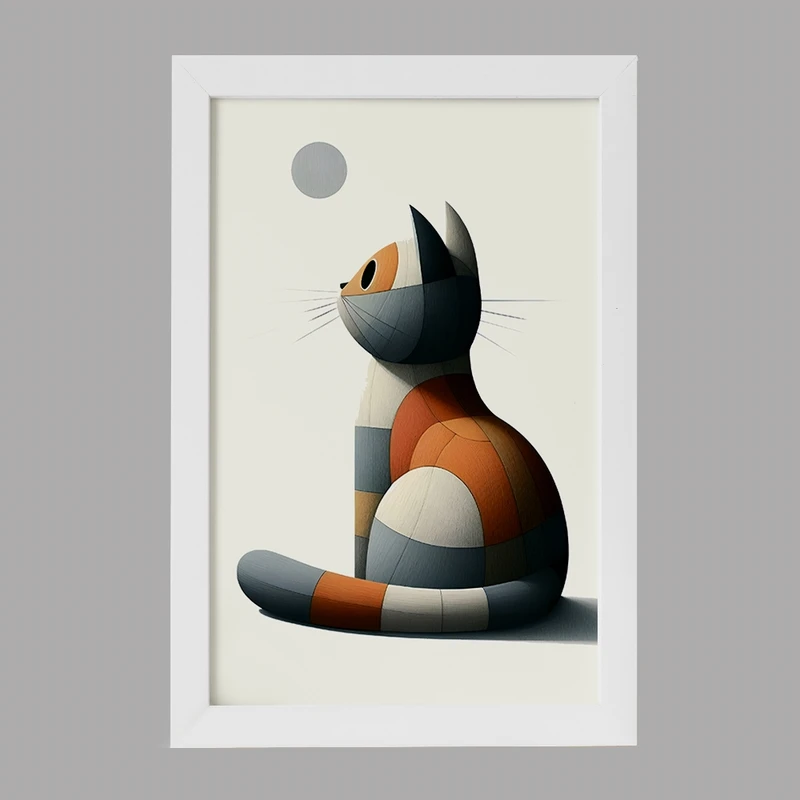 تابلو خندالو مدل گربه (Cat) کد F6205