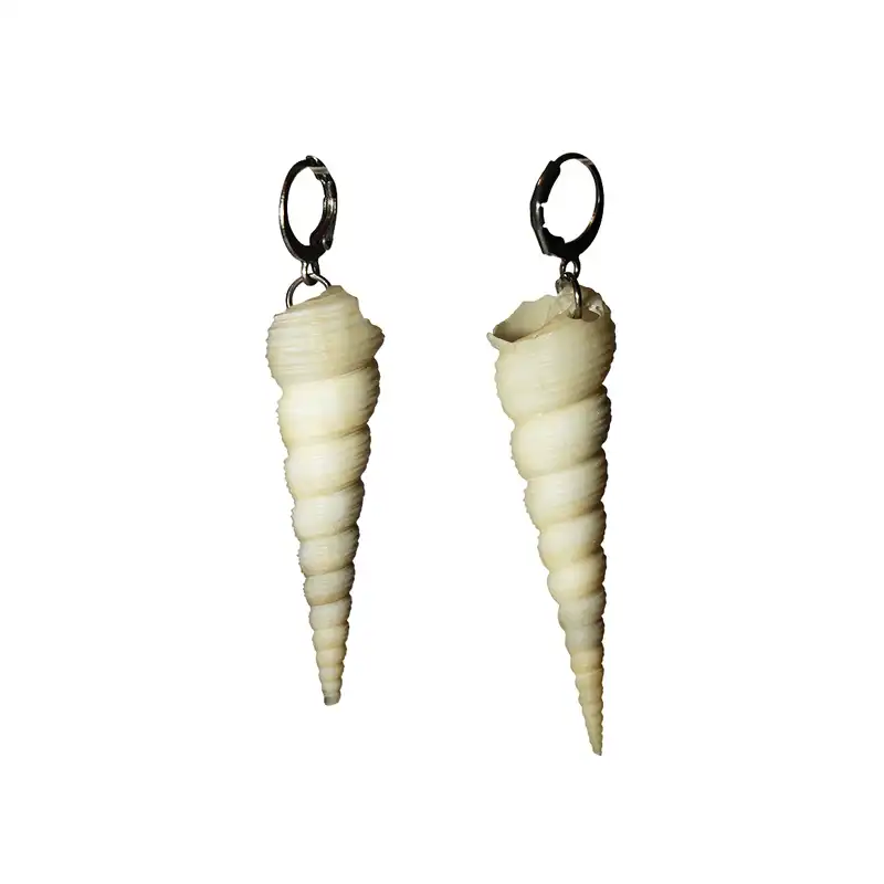 گوشواره زنانه مدل صدفی کد SJ-005