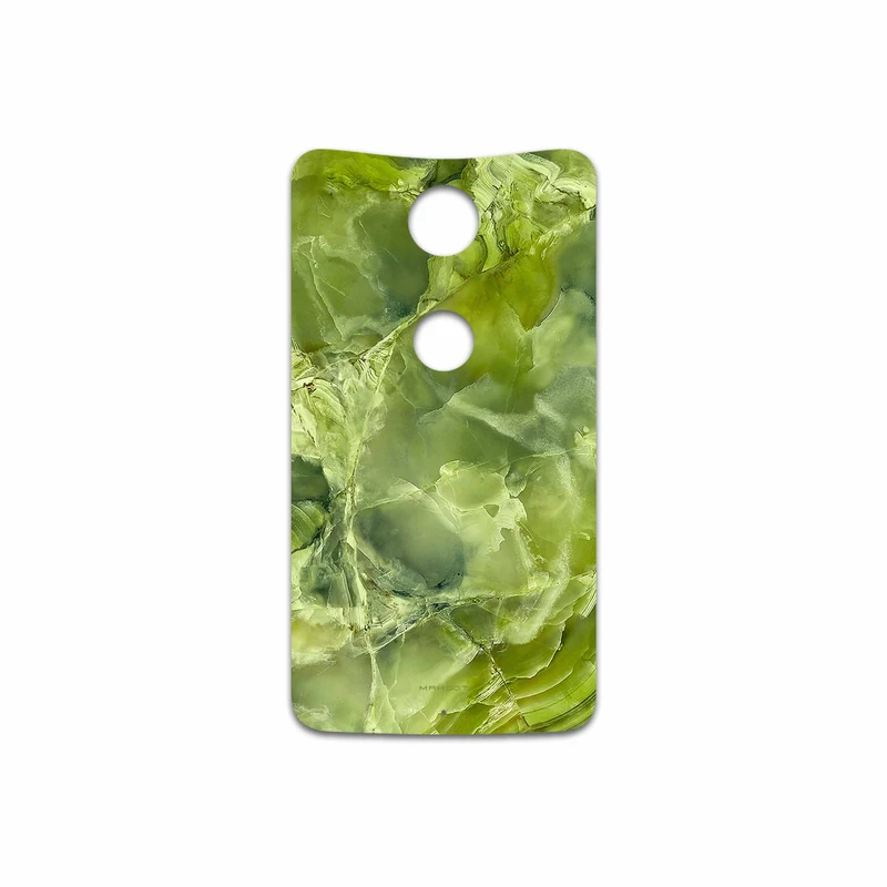 برچسب پوششی ماهوت مدل Green Crystal Marble مناسب برای گوشی موبایل گوگل Nexus 6