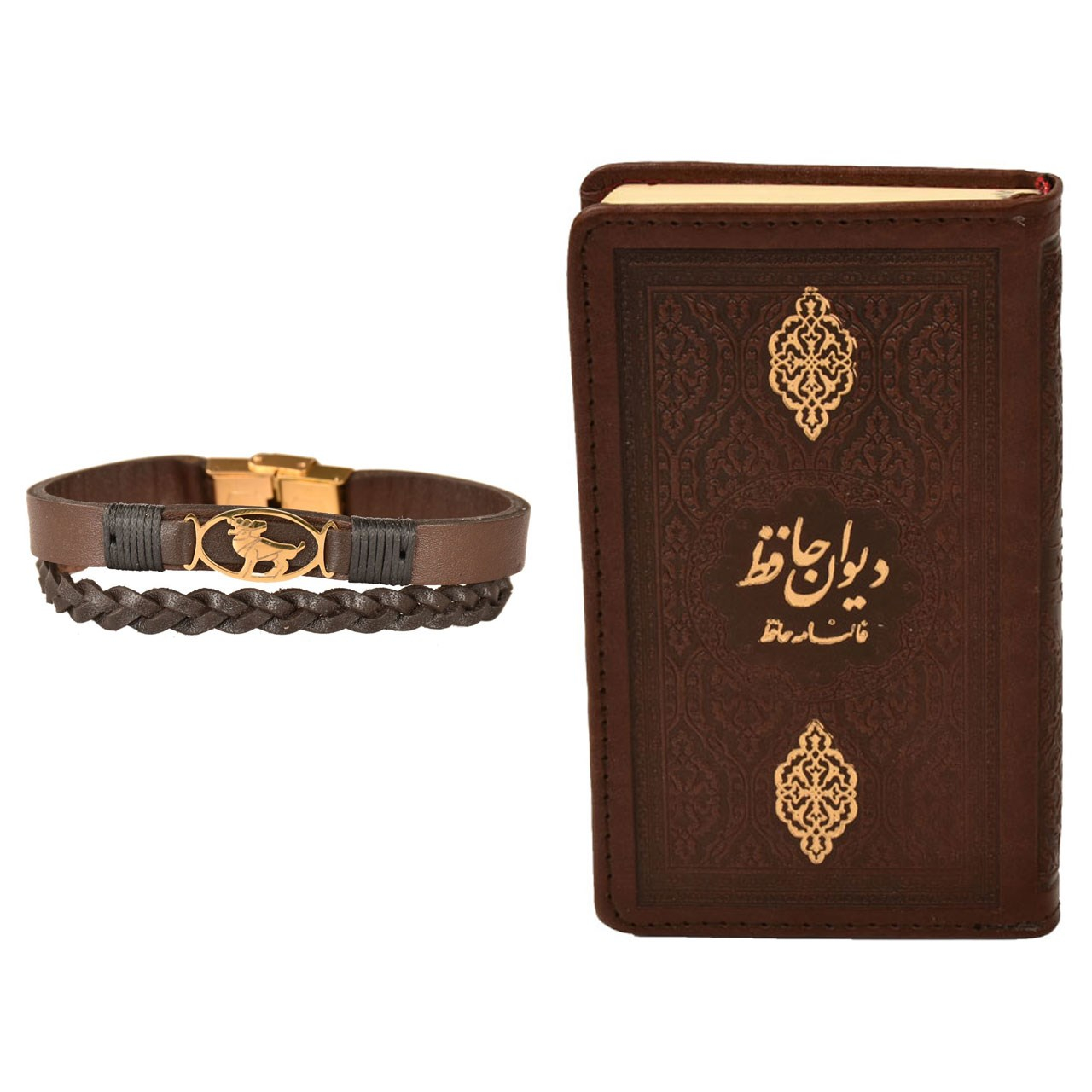 ست هدیه طرح تولد فروردین  کهن چرم  مدل m119- 1