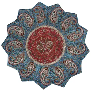 رومیزی ترمه ابریشمی ترمه حسینی طرح خورشید مدل 04-33
