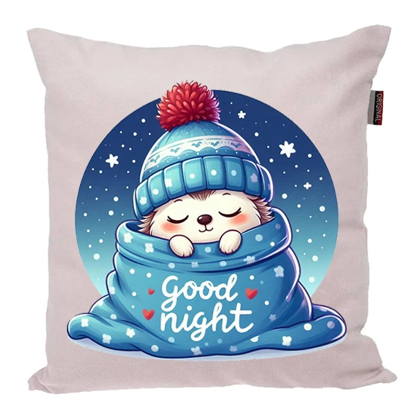 کوسن پاد آفرین مدل عروسکی طرح شب بخیر Good Night کد PK30600