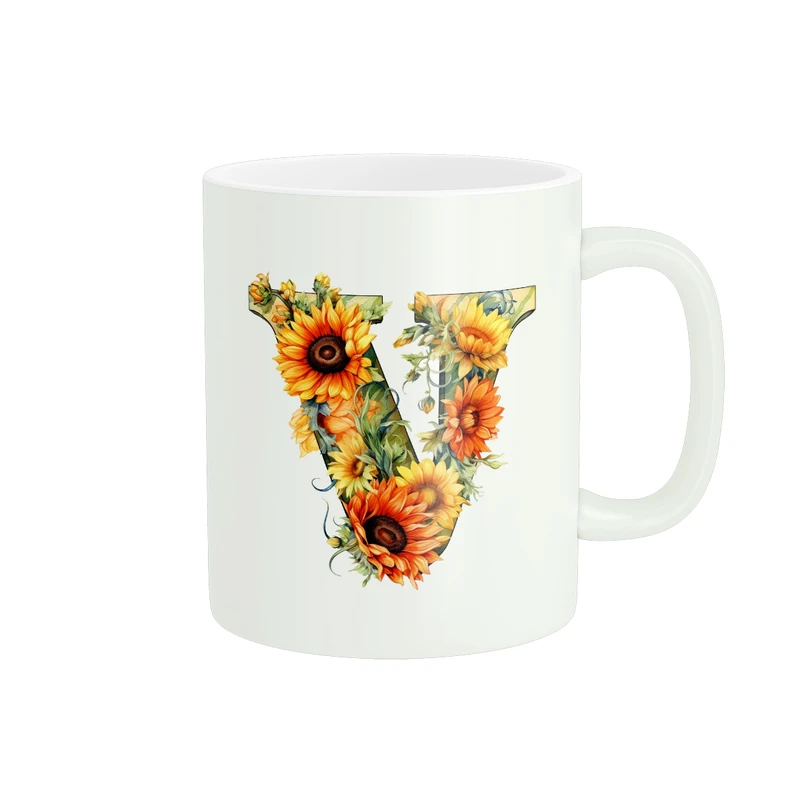 ماگ پاد آفرین طرح حرف V کد 461