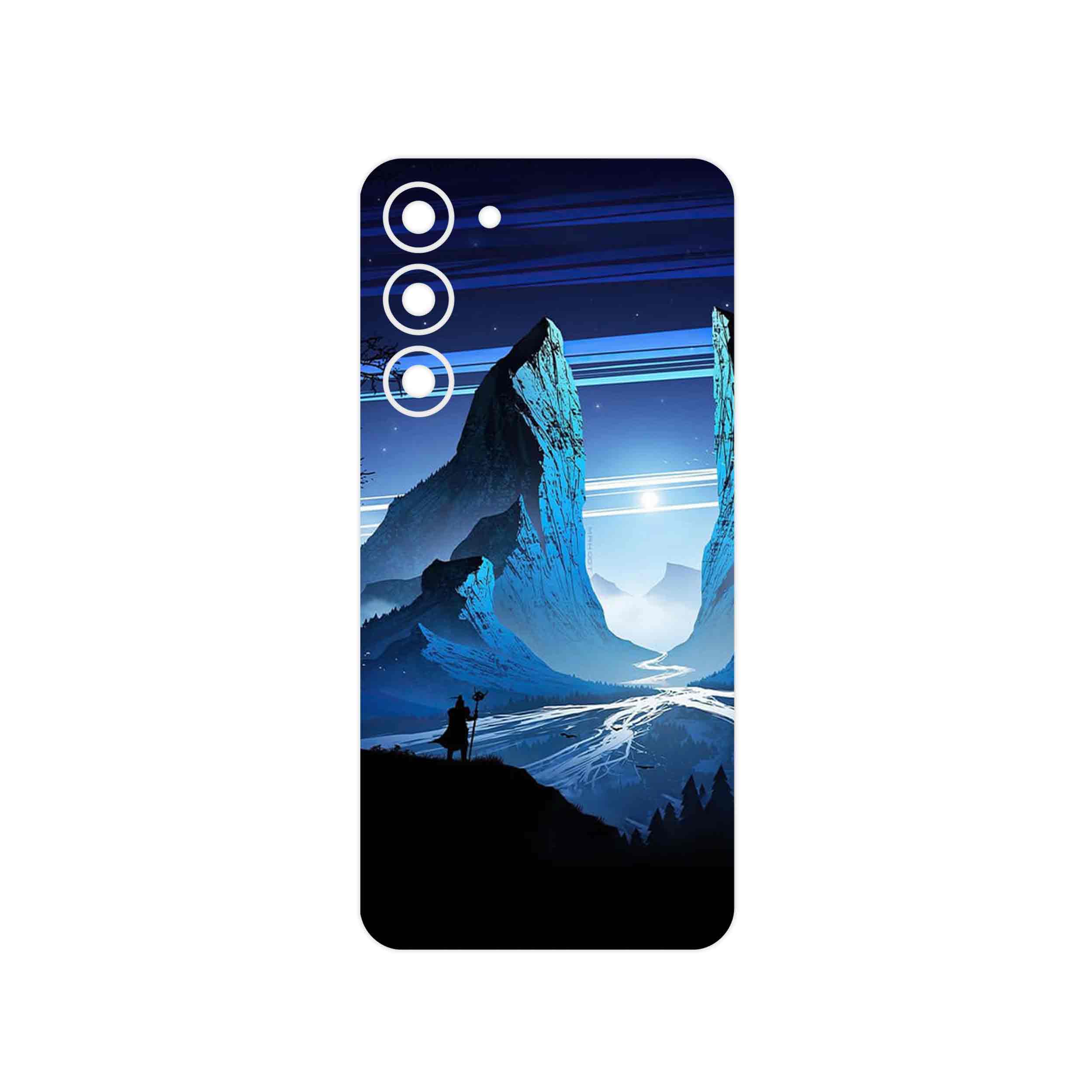 برچسب پوششی ماهوت مدل Blue Mountains Digital Art مناسب برای گوشی موبایل سامسونگ Galaxy S23 Plus